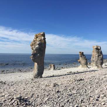 Raukar on Fårö, Gotland, Sweden