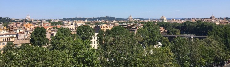 Panorama of Rome from the Aventine Hill