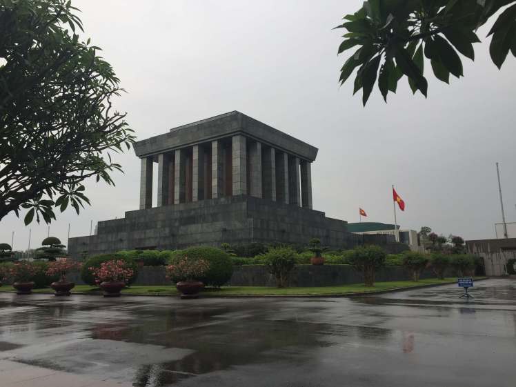 The Ho Chi Minh Mausoleum in Hanoi, Vietnam