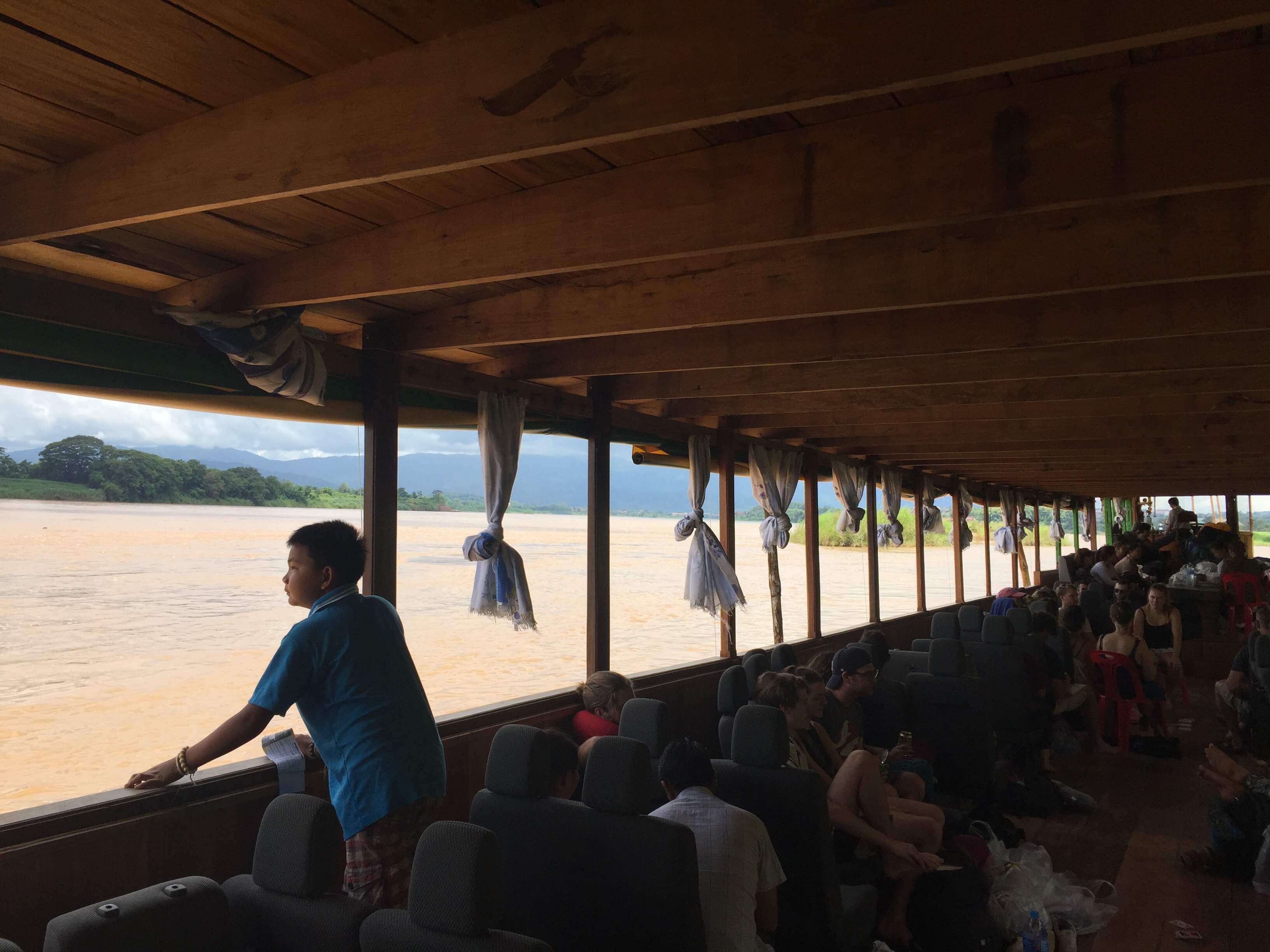 Slow Boat on the Mekong River in Laos