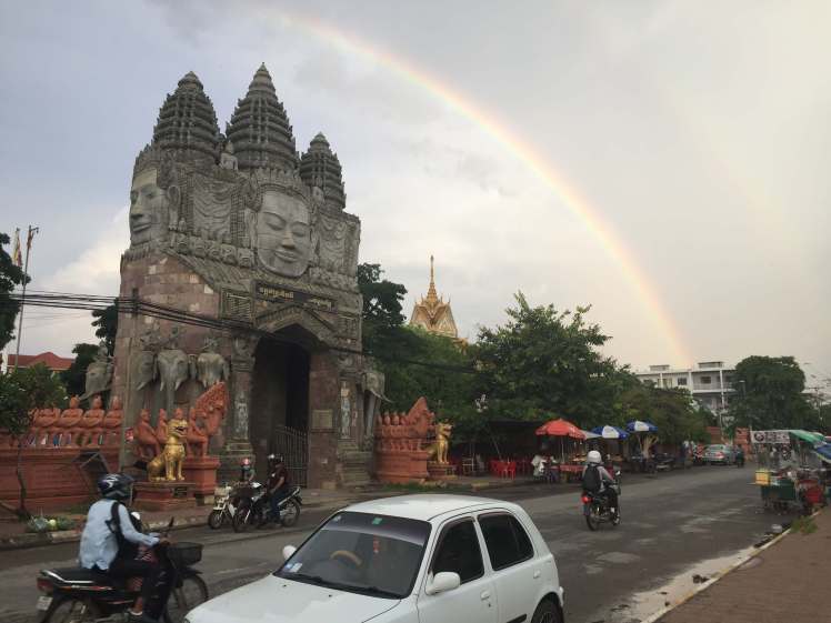 Rainbow in Battambang, Cambodia