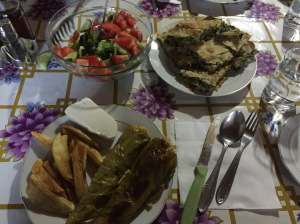 Dinner in Theth, Albania