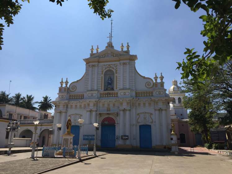 The Immaculate Conception Cathedral in Pondicherry, India