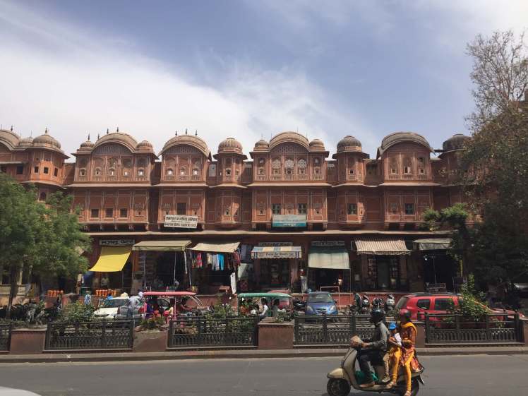 A Street in the Pink City of Jaipur, Rajasthan, India