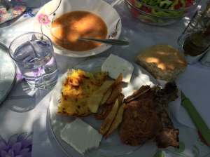 Lunch in Theth, Albania