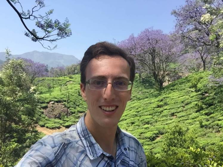 Selfie at a Tea Plantation near Munnar, Kerala, India