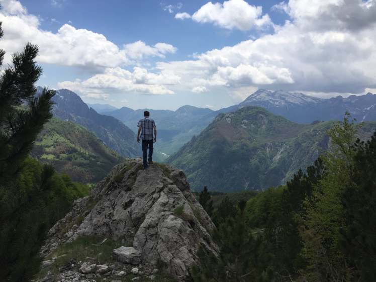 Overlooking the Valley of Theth in Albania