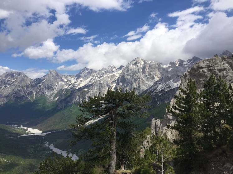 Overlooking the Valbona Valley in Albania