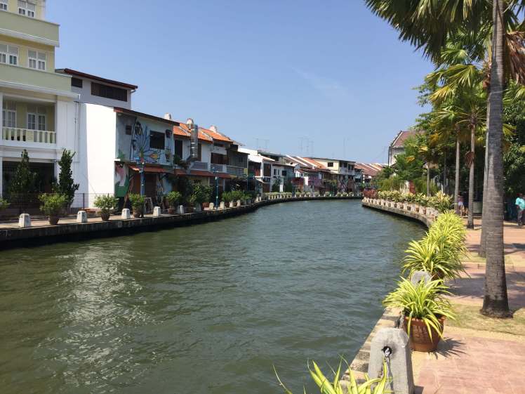 Riverwalk in Melaka, Malaysia
