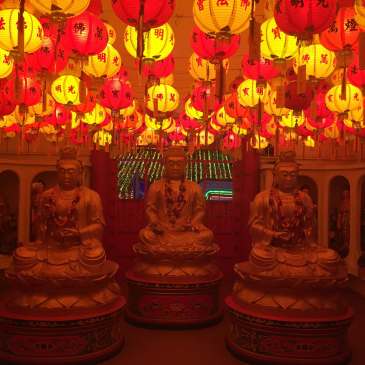 Statues in Kek Lok Si Temple in Penang, Malaysia