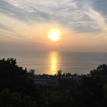 Sunset over Kata Noi Beach on Phuket, Thailand