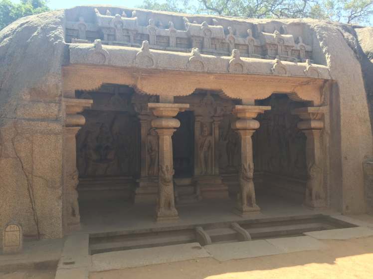 Varhana Cave Temple in Mahabalipuram, Tamil Nadu, India