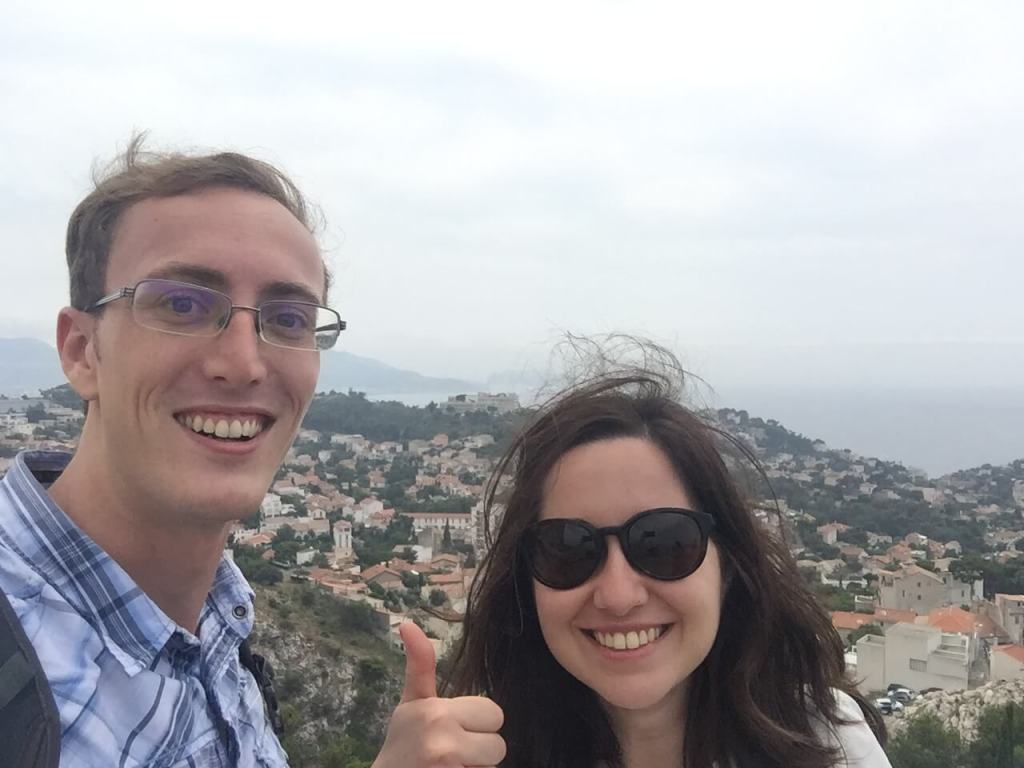 Selfie with Marion in Marseille, France