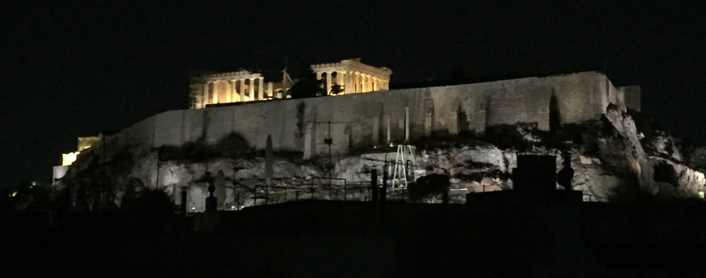 The Acropolis by Night, Athens, Greece