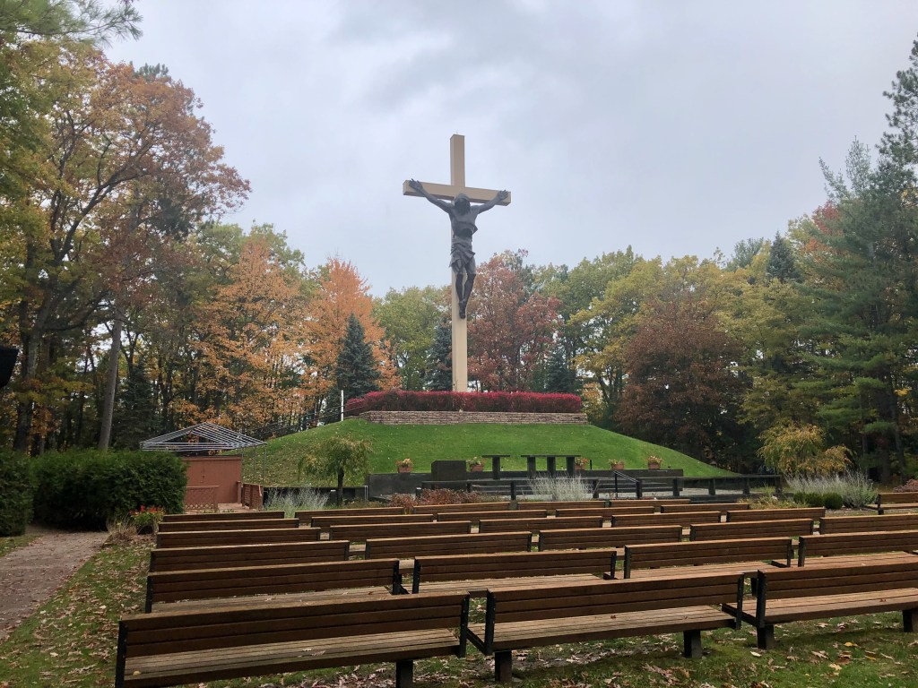 Cross in the Woods Shrine, Indian River, Michigan, USA